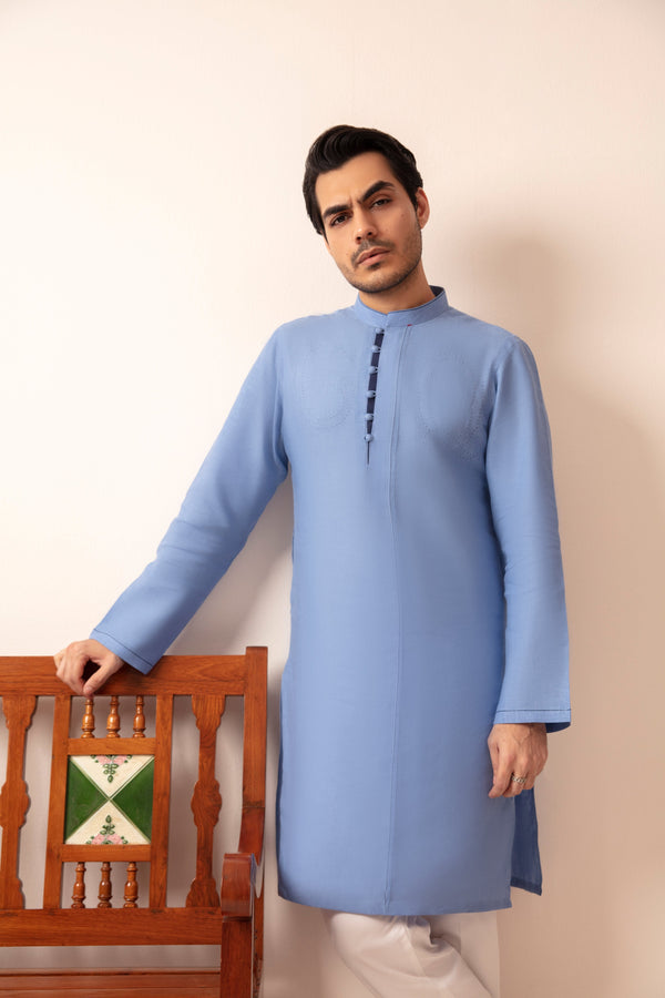 IRISH BLUE KURTA PAJAMA